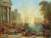 Seaport with the Embarkation of Saint Ursula